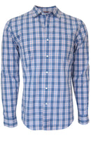 Georg Roth Los Angeles - 25012 Long Sleeve Shirt Blue & Pink Plaid