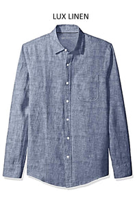 Perfect for warm weather our Long Sleeves Garment Dyed Linen Shirts in a beautiful classic denim blue.
Cool comfort with a relaxed fit, slightly tapered to be worn untucked or paired with a Georg Roth Tee and worn open.
Machine or Hand Wash cold, lay flat to try.