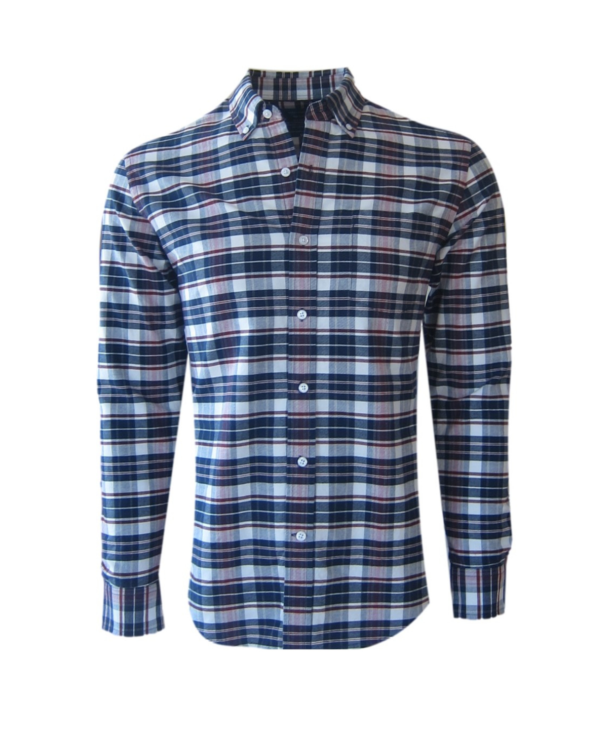 Georg Roth Los Angeles - 25063 Red Navy Plaid Oxford Shirt