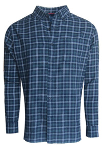 Georg Roth Los Angeles - 25068-Long Sleeve Shirt - NAVY GREEN PLAID