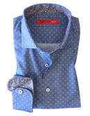 Crisp and cool - easy going pattern with a floral pattern in the cuffs and collar stand. Perfect companion for Khakis and denim. Dress up or laid-back casual the Monarch Beach is  soft and comfortable with athe perfect fit.
100 PIMA COTTON
Machine wash or dry clean