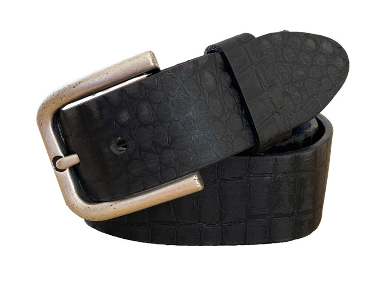 Georg Roth Los Angeles Casual Leather Belt for Men color black Dortmund 9005