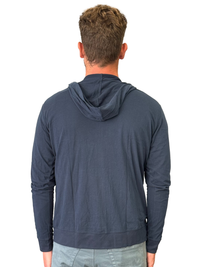 Georg Roth Los Angeles - HB-5107-Navy - Men's Cotton Full Zip Hoodie