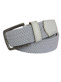 "Hole In 1" Mens Golf Stretch Belt 1000 White