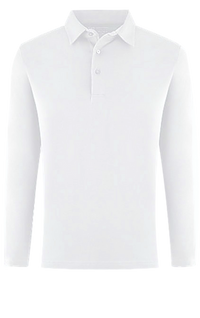 Georg Roth Los Angeles - Luxury Pima Cotton Mens Polo Long Sleeves POLS-1013 White