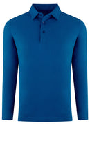 Georg Roth Los Angeles - Luxury Pima Cotton Mens Polo Long Sleeves POLS-51033 Sapphire