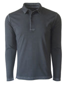 Georg Roth Los Angeles - Luxury Pima Cotton Mens Polo Long Sleeves POLS-71633 Basalt Grey