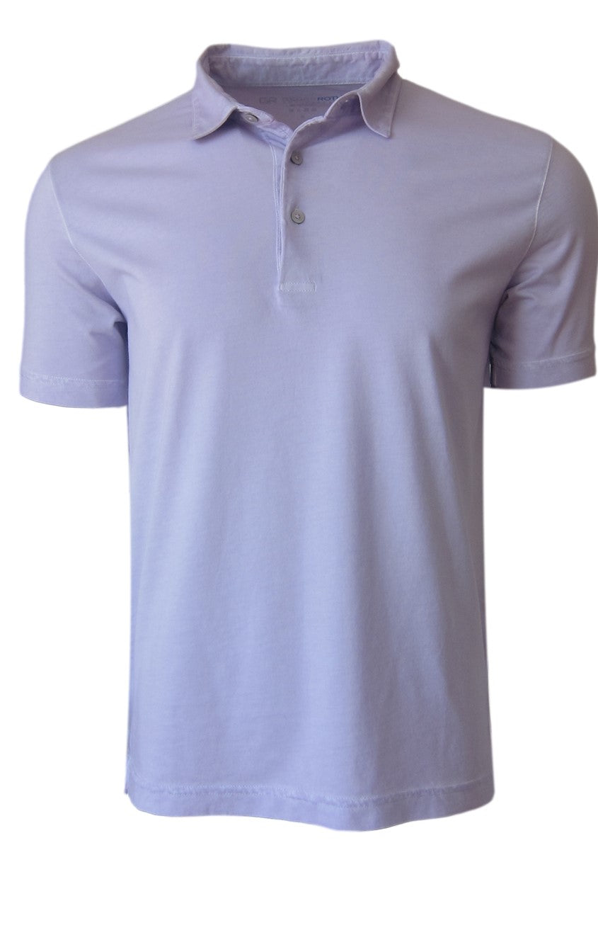 GEORG ROTH LOS ANGELES - Luxury Short Sleeves Pima Cotton Mens Polo Shirt POSS-4203B Lilac