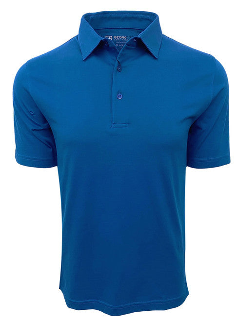 GEORG ROTH LOS ANGELES - Luxury Short Sleeves Pima Cotton Mens Polo Shirt POSS-5063 SAPPHIRE