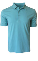 GEORG ROTH LOS ANGELES - Luxury Short Sleeves Pima Cotton Mens Polo Shirt POSS-5633B Aqua