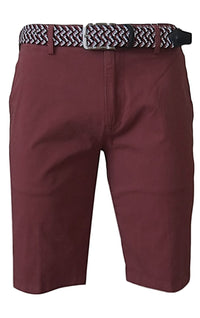 MENS CHINO SHORTS W/ STRETCH - CHIANTI SH-3057- Inseam 11"