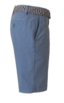 MENS CHINO SHORTS W/ STRETCH - BLUE SH-5017-Inseam 11"