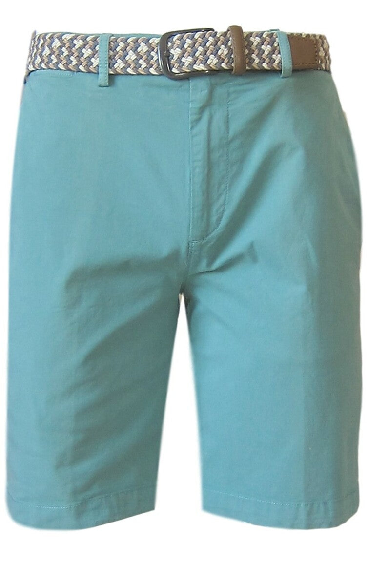 MENS CHINO SHORTS W/ STRETCH-MINT-SH-6007- Inseam 11"