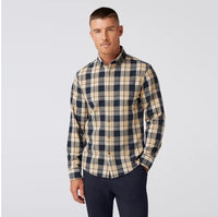 Mizzen + Main City Flannel - Khaki William Plaid