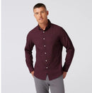 Mizzen + Main Leeward No Tuck Dress Shirt - Wine Clover