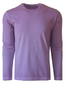 Georg Roth Los Angeles - Luxury Crew-Neck Long Sleeves Pima Cotton Mens T-shirt TCLS-40132 Plum