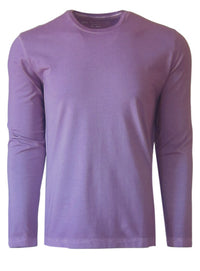 Georg Roth Los Angeles - Luxury Crew-Neck Long Sleeves Pima Cotton Mens T-shirt TCLS-40132 Plum