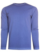 Georg Roth Los Angeles - Luxury Crew-Neck Long Sleeves Pima Cotton Mens T-shirt TCLS-4132 Purple