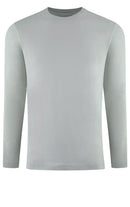 Georg Roth Los Angeles - Luxury Crew-Neck Long Sleeves Pima Cotton Mens T-shirt TCLS-70132 Cement