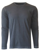 Georg Roth Los Angeles - Luxury Crew-Neck Long Sleeves Pima Cotton Mens T-shirt TCLS-72232 Basalt Grey