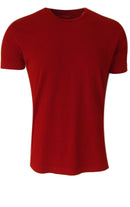 Georg Roth Los Angeles - Luxury Pima Cotton Mens Crew-Neck Short Sleeves Tshirt TCSS-3002 Red