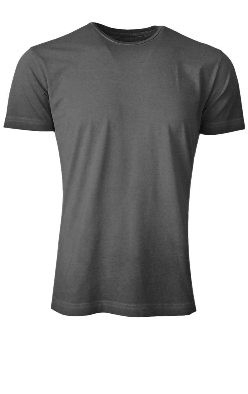 Georg Roth Los Angeles - Luxury Pima Cotton Mens Crew-Neck Short Sleeves Tshirt TCSS-7172 Basalt Grey