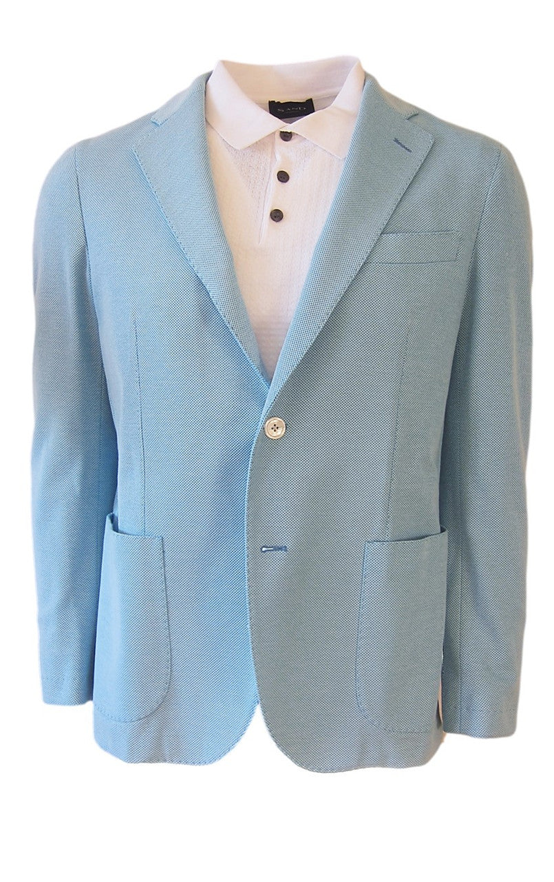 Tiki Napoli Sport Coat Cotton Linen Stretch long sleeves Made in Italy