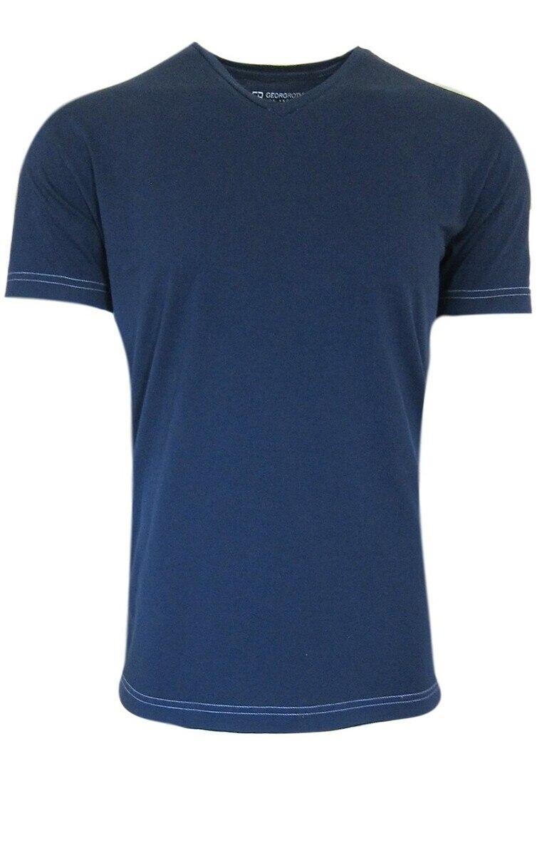 Georg Roth Los Angeles - Luxury V-Neck Short Sleeves Pima Cotton Mens Garment Dyed T-Shirts