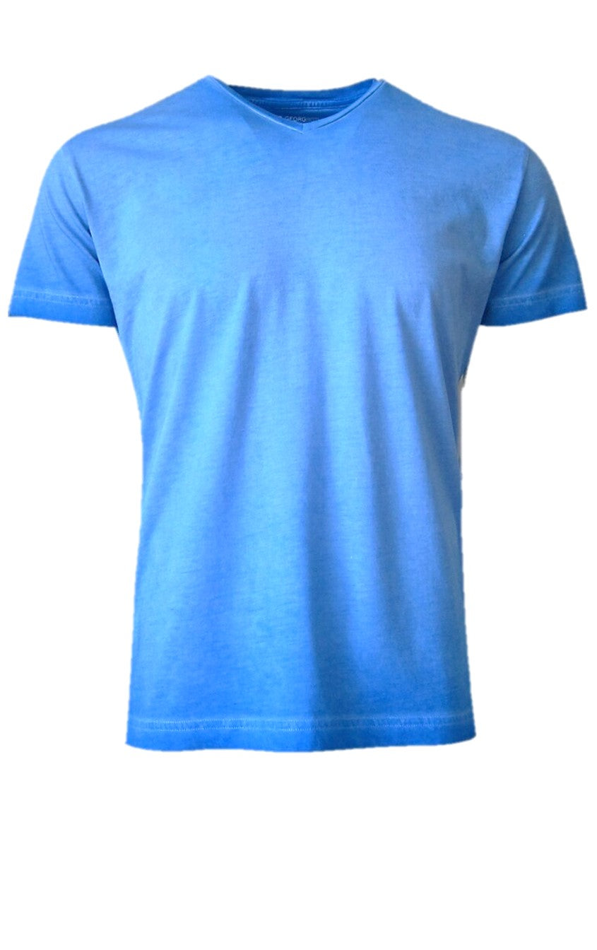 Georg Roth Los Angeles - Luxury V-Neck Short Sleeves Pima Cotton Mens Garment Dyed T-Shirts